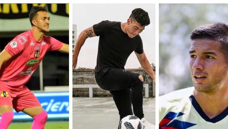 Ricardo Jerez, Nico Rittmeyer y Jesús López jugarían la eliminatoria con la Selección de Guatemala. (Foto Prensa Libre: IG Jerez, Rittmeyer y López)