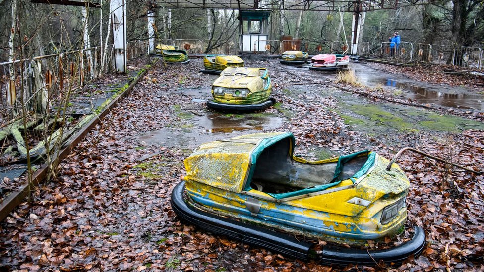 Prypiat, la ciudad cercana a la planta de Chernóbil, es hoy un pueblo fantasma. (Foto Prensa Libre: Getty Images)