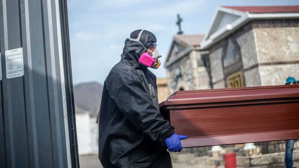 Perú lidera la tasa de mortalidad por covid-19. (Foto Prensa Libre: Getty Images)