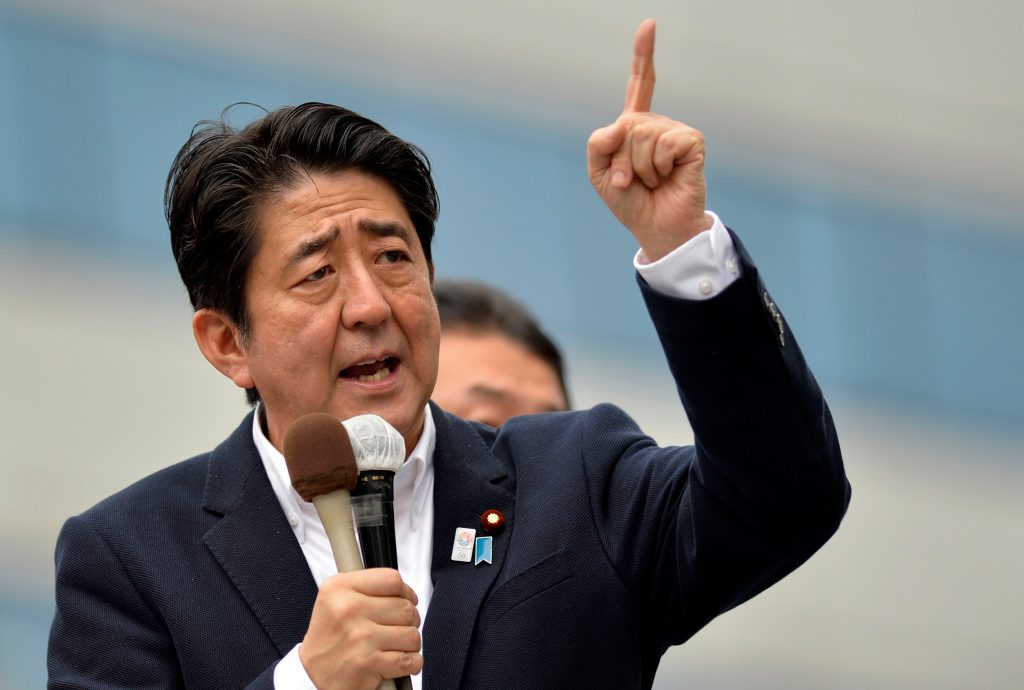 Shinzo Abe, primer ministro japonés. (Foto Prensa Libre: EFE)