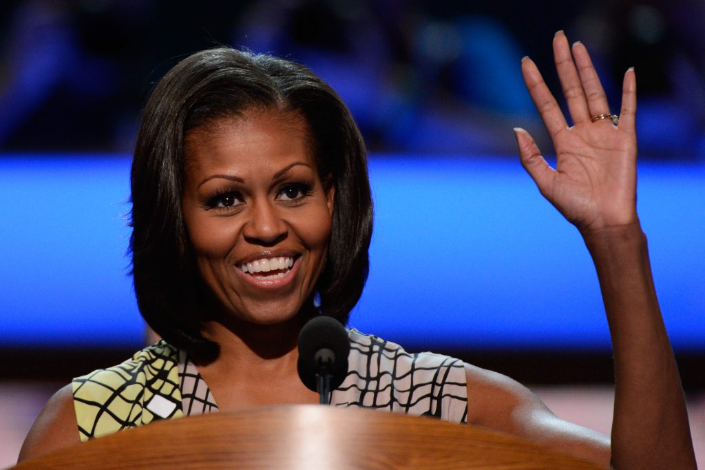 Michele Obama abrió la primera convención demócrata de EE. UU. (Foto Prensa Libre: AFP)
