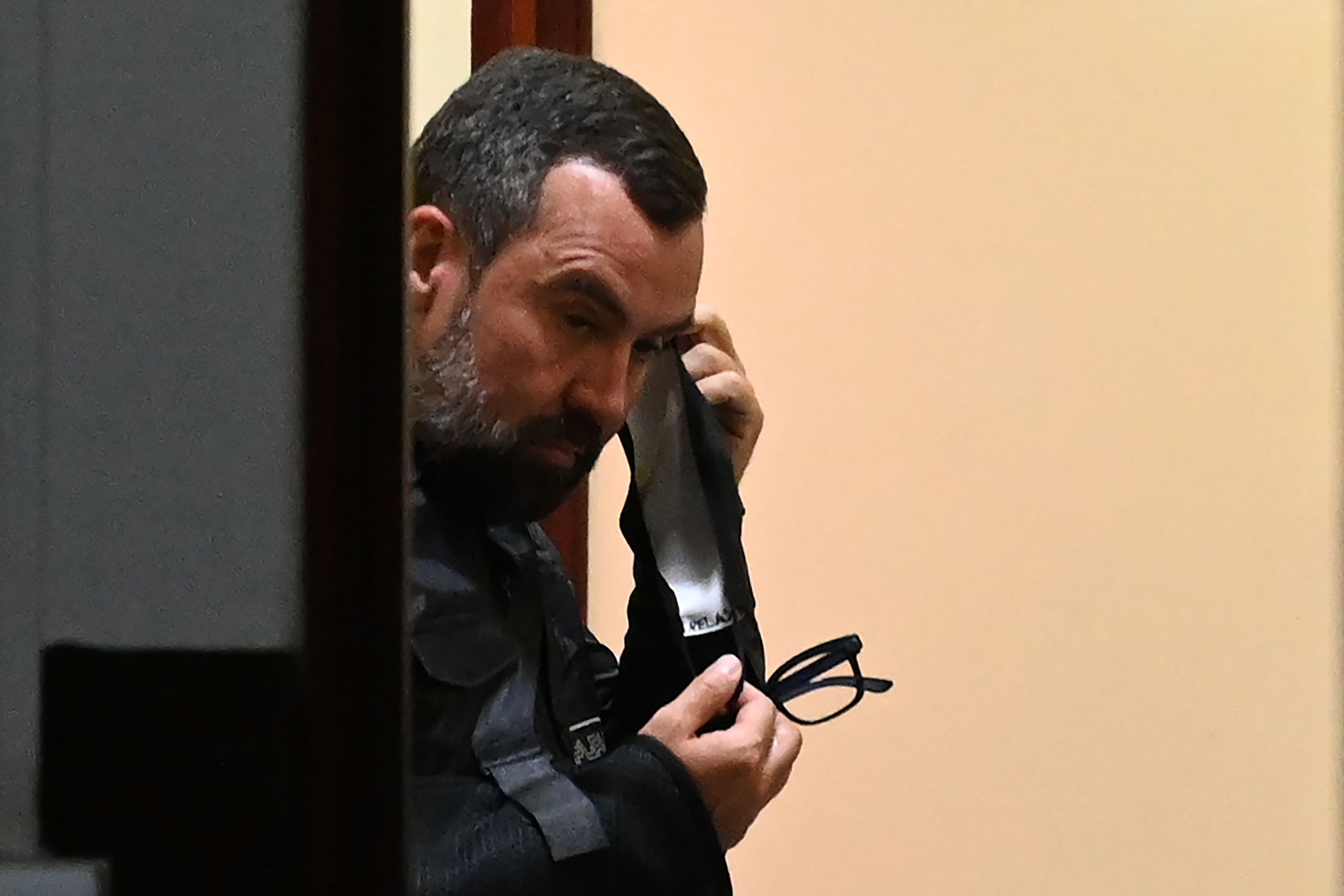 Alejandro Sinibaldi, exministro de Comunicaciones detenido por cinco casos de corrupción. (Foto Prensa Libre: AFP)