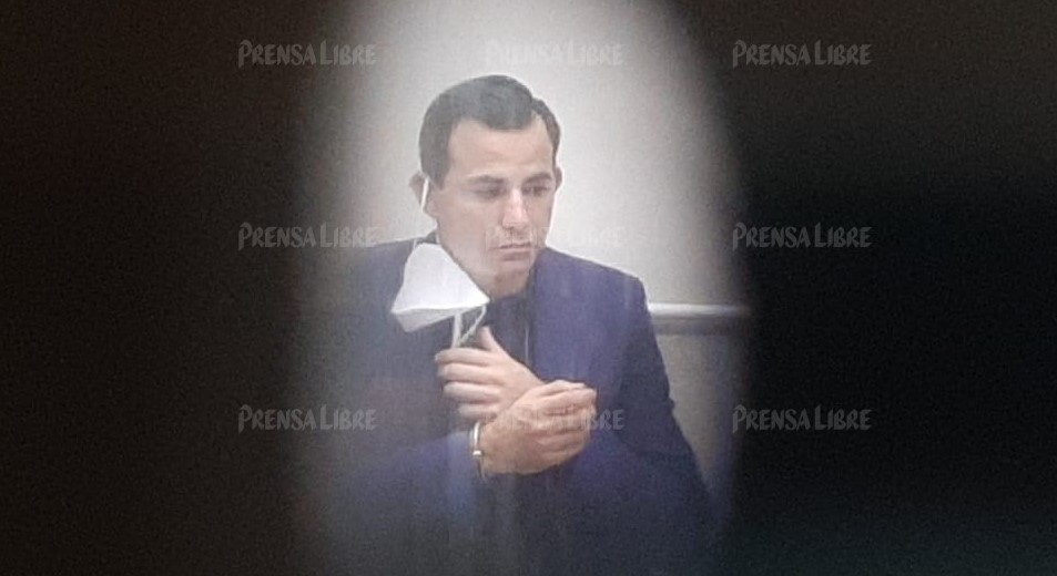 Marco Pablo Pappa, durante audiencia judicial por un caso de violencia contra la mujer. (Foto Prensa Libre: Hemeroteca PL)