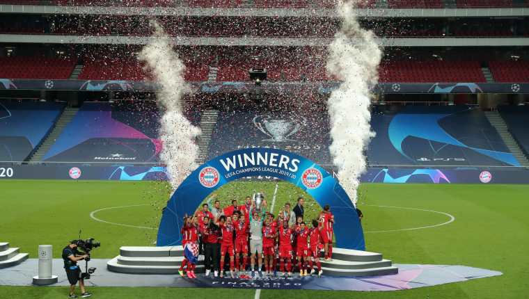 El Bayern sumó su sexta Liga de Campeones de la Uefa al superar 1-0 al Paris SG. Foto Prensa Libre: EFE