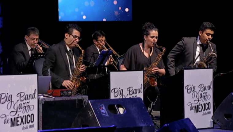 La Big Band Jazz de México ofreció un concierto virtual. (Foto Prensa Libre: Cortesía)