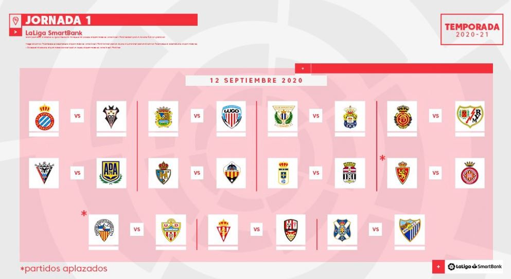 Así se jugará la primera jornada de la Liga española. (Foto Prensa Libre: Twitter LaLiga)