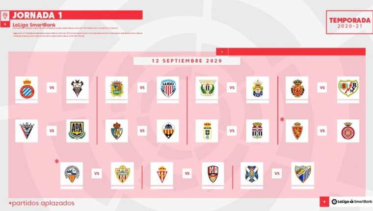 Así se jugará la primera jornada de la Liga española. (Foto Prensa Libre: Twitter LaLiga)