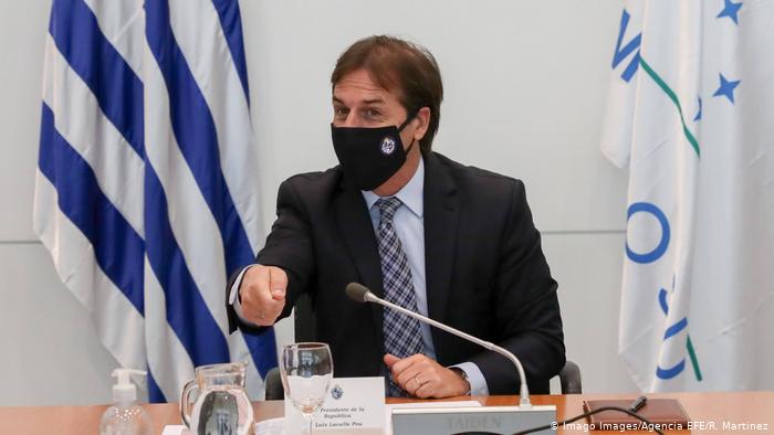 El presidente uruguayo Luis Lacalle Pou. (Foto Prensa Libre: EFE)
