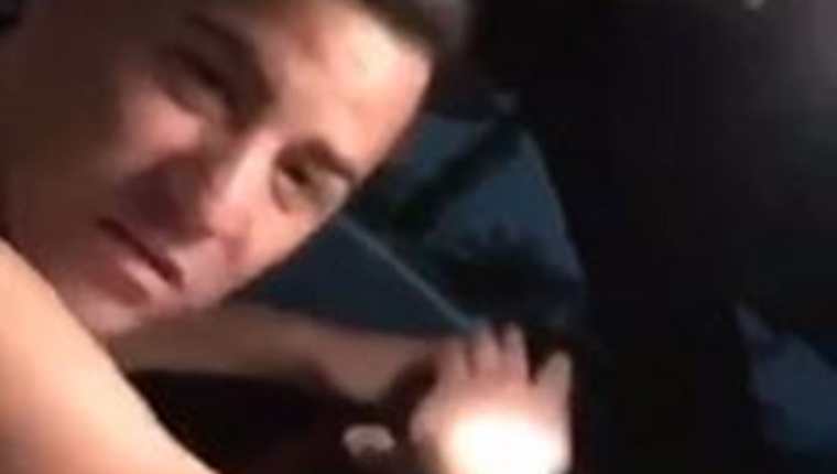 Captura del video aportado por la víctima donde se aprecia  a Marco Pablo Pappa.