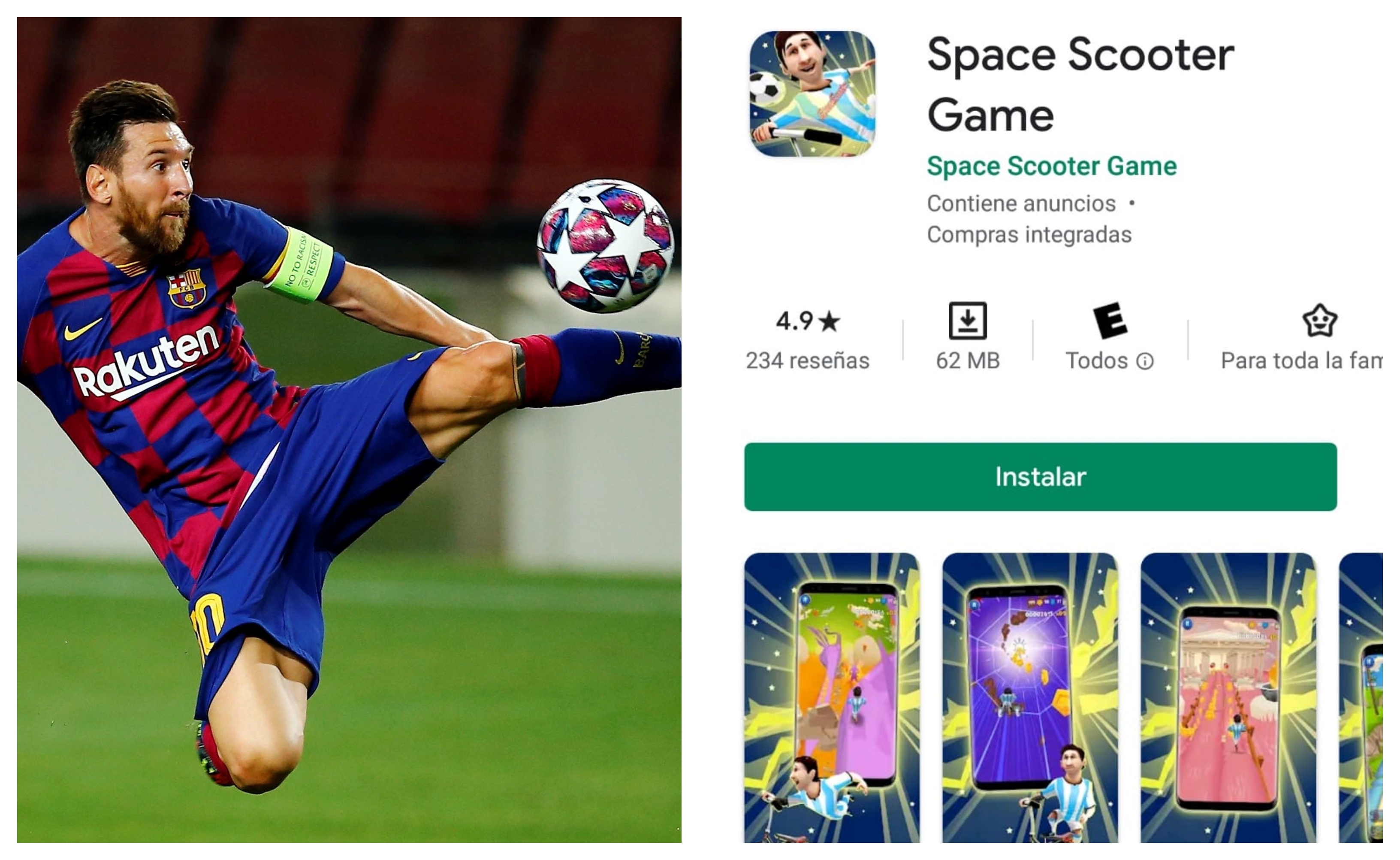 Un juego para celular tiene como premio conocer a Lionel Messi. (Foto Prensa Libre: EFE)