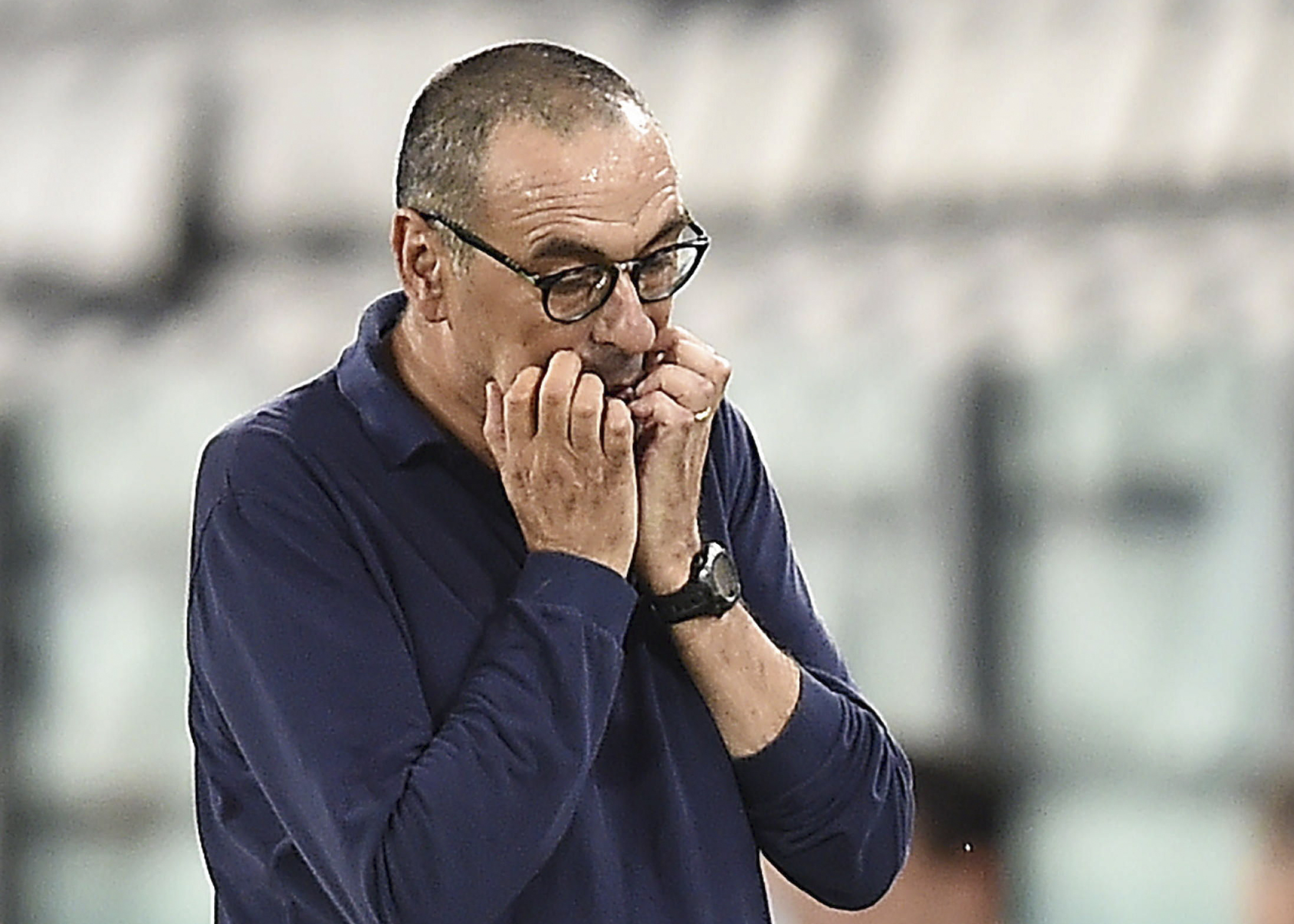 Sarri, que llegó al Juventus en el verano de 2019 y fue destituido este sábado. Foto Prensa Libre: EFE