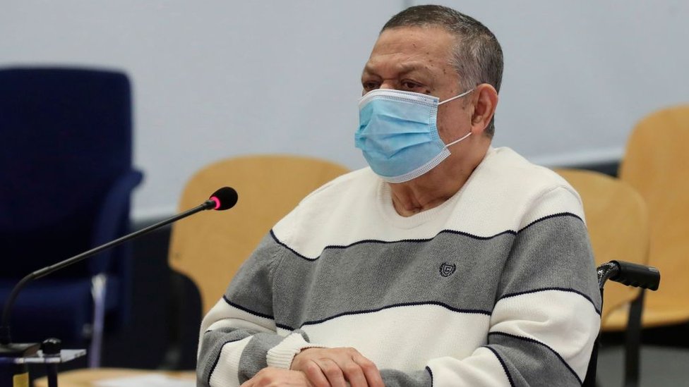 El excoronel salvadoreño Inocente Montano cumplirá 26 años, 8 meses y un día de cárcel por cada una de las muertes. (Foto Prensa Libre: Getty Images)