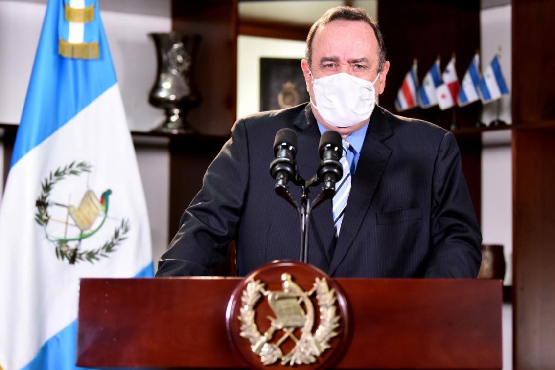 El presidente de Guatemala, Alejandro Giammattei anunció que no pedirá prórroga del estado de Calamidad. 