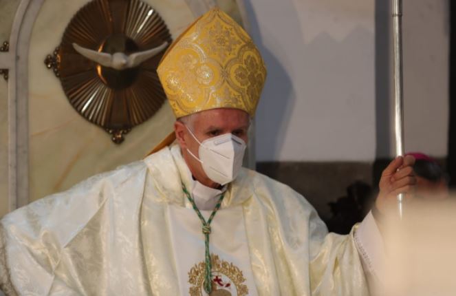 Monseñor Gonzalo de Villa toma el cargo como nuevo arzobispo metropolitano. (Foto Prensa Libre: Érick Ávila)