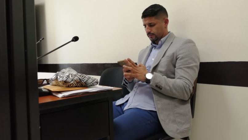 El jugador Israel Silva es señalado de violencia contra la mujer. (Foto Prensa Libre: María José Longo) 