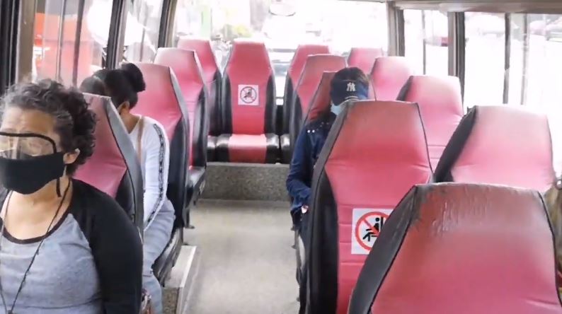 Comienzan los ensayos en Mixco en el servicio de microbuses. (Foto Prensa Libre: Comuna de Mixco)