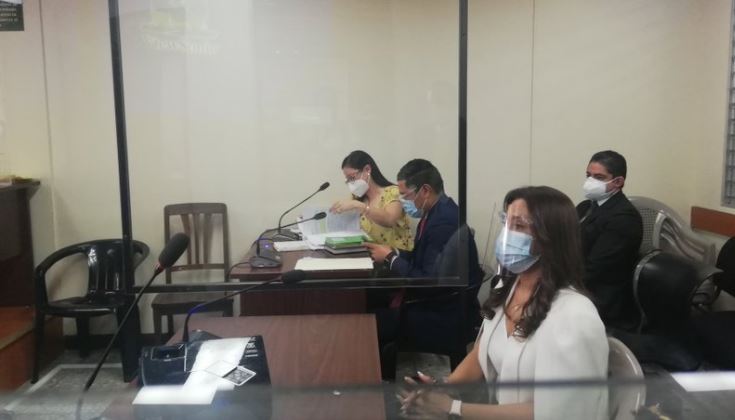 Patricia de Morales en su audiencia por investigación en su contra. (Foto Prensa Libre: Edwin Pitán)