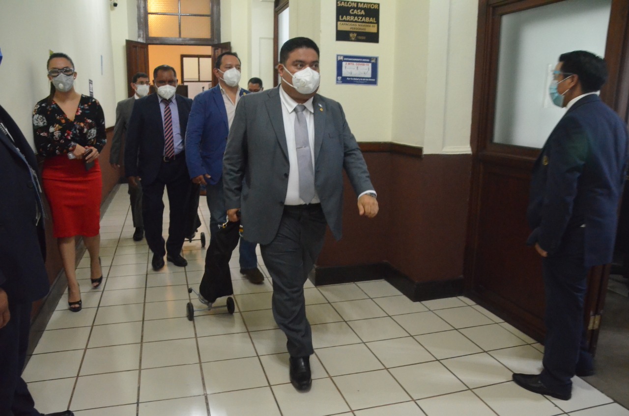 Allan Rodríguez reanuda sus funciones como presidente del Congreso luego de recuperarse del covid-19. (Foto Prensa Libre: José Castro)