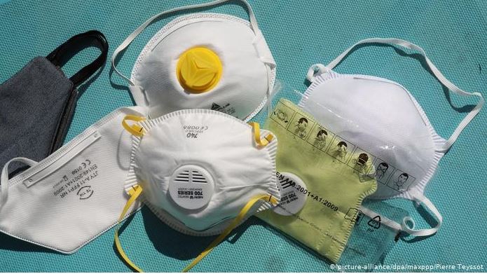 Algunas de las mascarillas más frecuentemente utilizadas