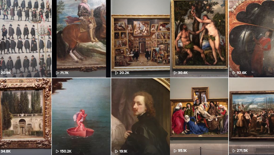 La cuenta de TikTok del Museo del Prado enamora al mundo. (Foto Prensa Libre: TikTok)