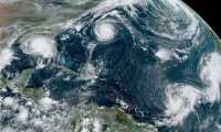 Desde 1971 no se registraban cinco ciclones tropicales activos al mismo tiempo. CENTRO NACIONAL DE HURACANES DE EE.UU.