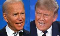 Trump y Biden se arrebataron el uso de la palabra durante el inicio del debate