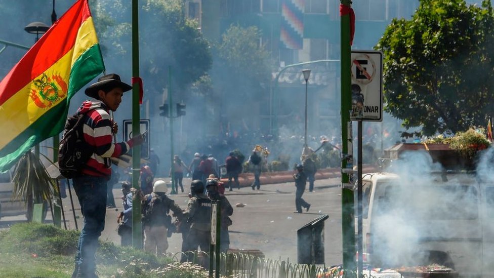 El último año, Bolivia vivió numerosas protestas sociales. (Foto Prensa Libre: Getty Images)