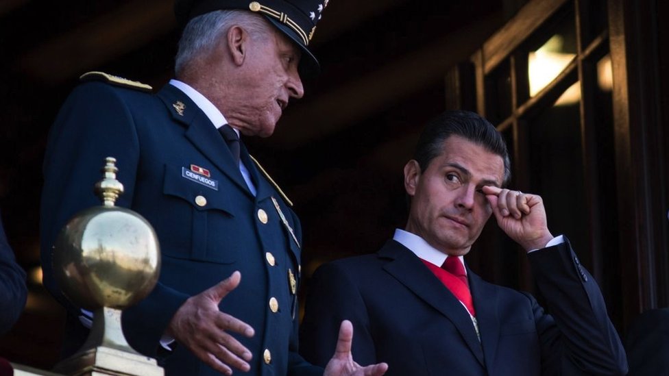 Cienfuegos fue secretario de Defensa durante el gobierno de Enrique Peña Nieto. GETTY IMAGES