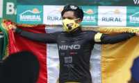 Mardoqueo Vázquez, campeón de la 60 Vuelta a Guatemala. Foto Prensa Libre: Esbin García. 