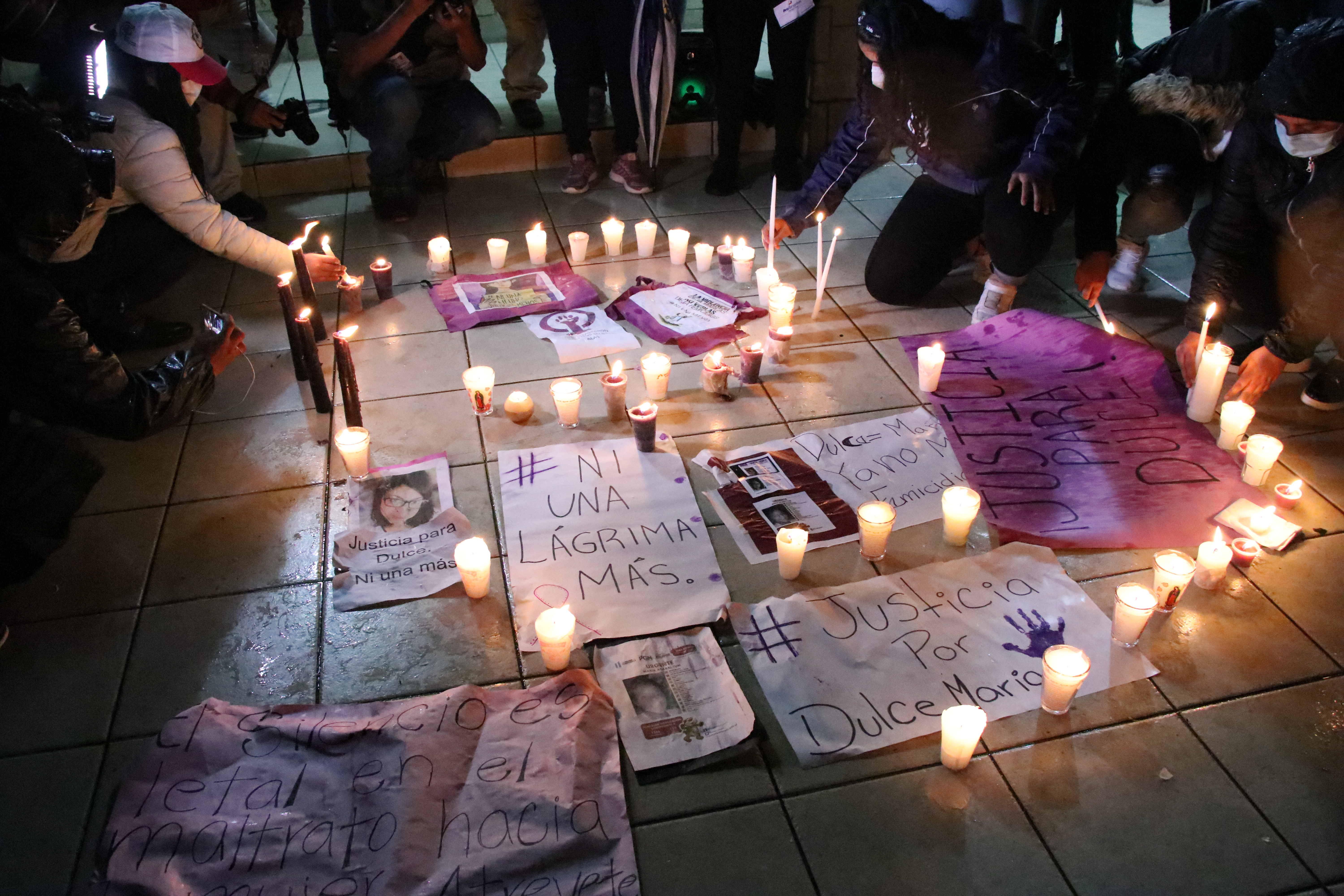 Manifestación en demanda de justicia por Dulce María Cifuentes Cruz, así como por niños y adolescentes desaparecidos. (Foto Hemeroteca PL) 