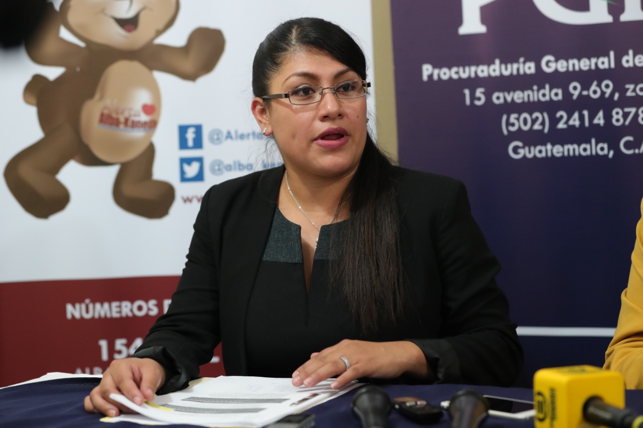 Suilma Cano es directora de la unidad operativa del sistema de Alerta Alba Keneth. (Foto Prensa Libre: Hemeroteca)