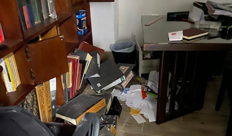Las oficinas de la empresa familiar de Carlos Contreras, presidente del IGSS, fueron violentadas por desconocidos. (Foto Prensa Libre: Cortesía)