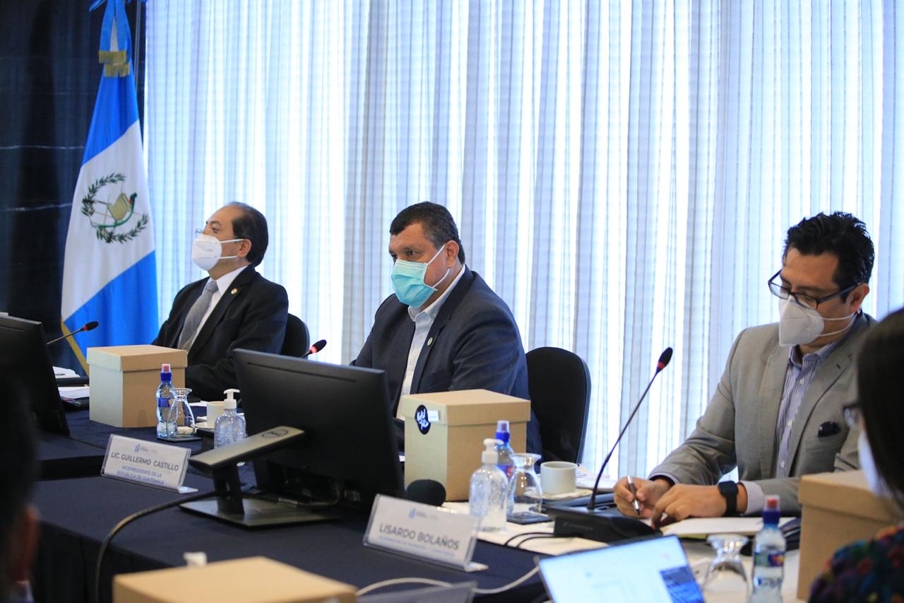 Guillermo Castillo, vicepresidente de la República, en reunión con el Gabinete Económico. (Foto Prensa Libre: Vicepresidencia)