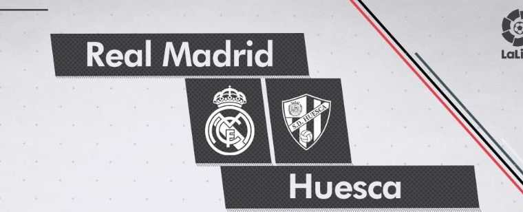 El Real Madrid recibe al S. D. Huesca por La Liga. 