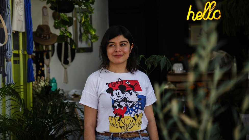 Abigail Martínez abrió su negocio de plantas en Narvarte en plena pandemia. (Foto Prensa Libre: Javier Azuara)