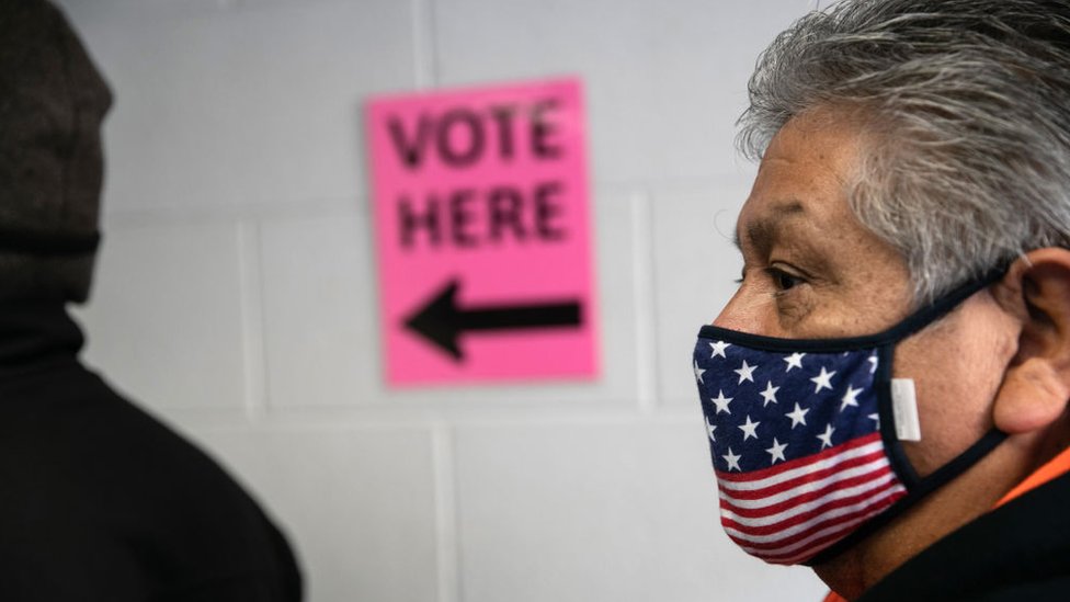 Hasta este lunes, 97 millones de estadounidenses habían ejercido su derecho al voto. (Foto Prensa Libre: Getty Images)
