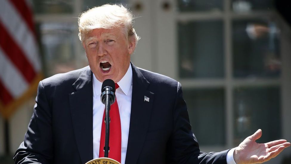 Trump anunció que EE.UU. se retiraba del Acuerdo de París en junio de 2017. (Foto Prensa Libre: Getty Images)