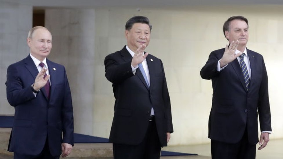 Todavía no. Vladimir Putin, Xi Jinping y Jair Bolsonaro se han abstenido de felicitar al presidente electo de EE.UU., Joe Biden. (Foto Prensa Libre: Getty Images)
