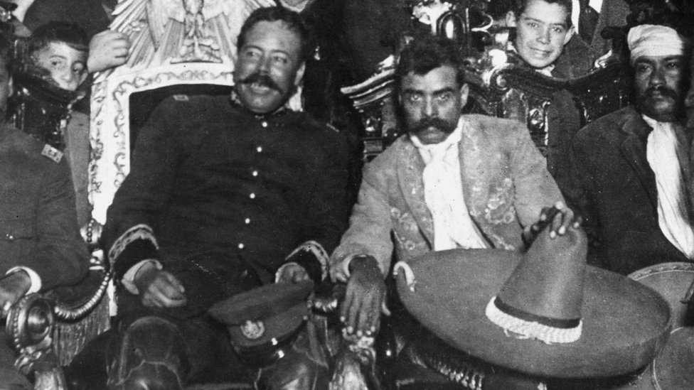 Pancho Villa y Emiliano Zapata fueron dos de los líderes más carismáticos de la Revolución Mexicana. (Foto Prensa Libre: Getty Images)