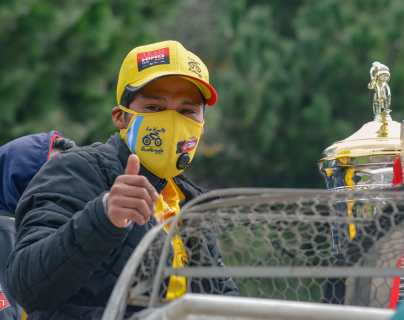 Totonicapán recibe a “Súper Mardo”, el héroe que ganó la 60 Vuelta a Guatemala