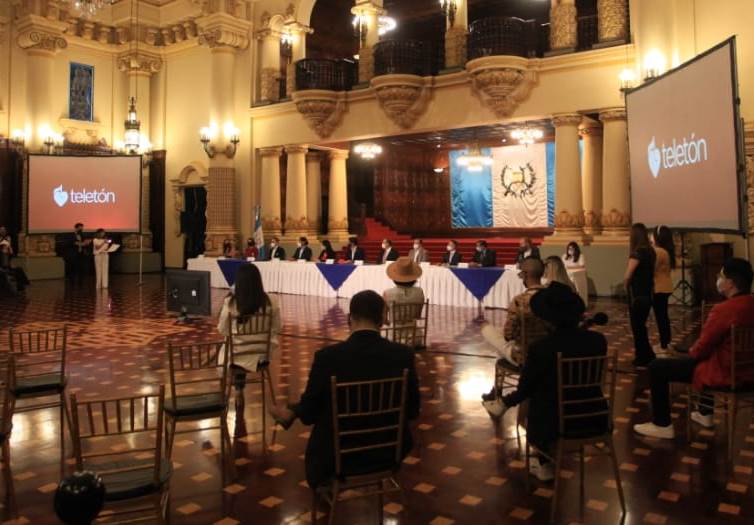 Conferencia de prensa donde organizadores informaron los preparativos de Teletón 2020. (Foto: Juan Diego González)