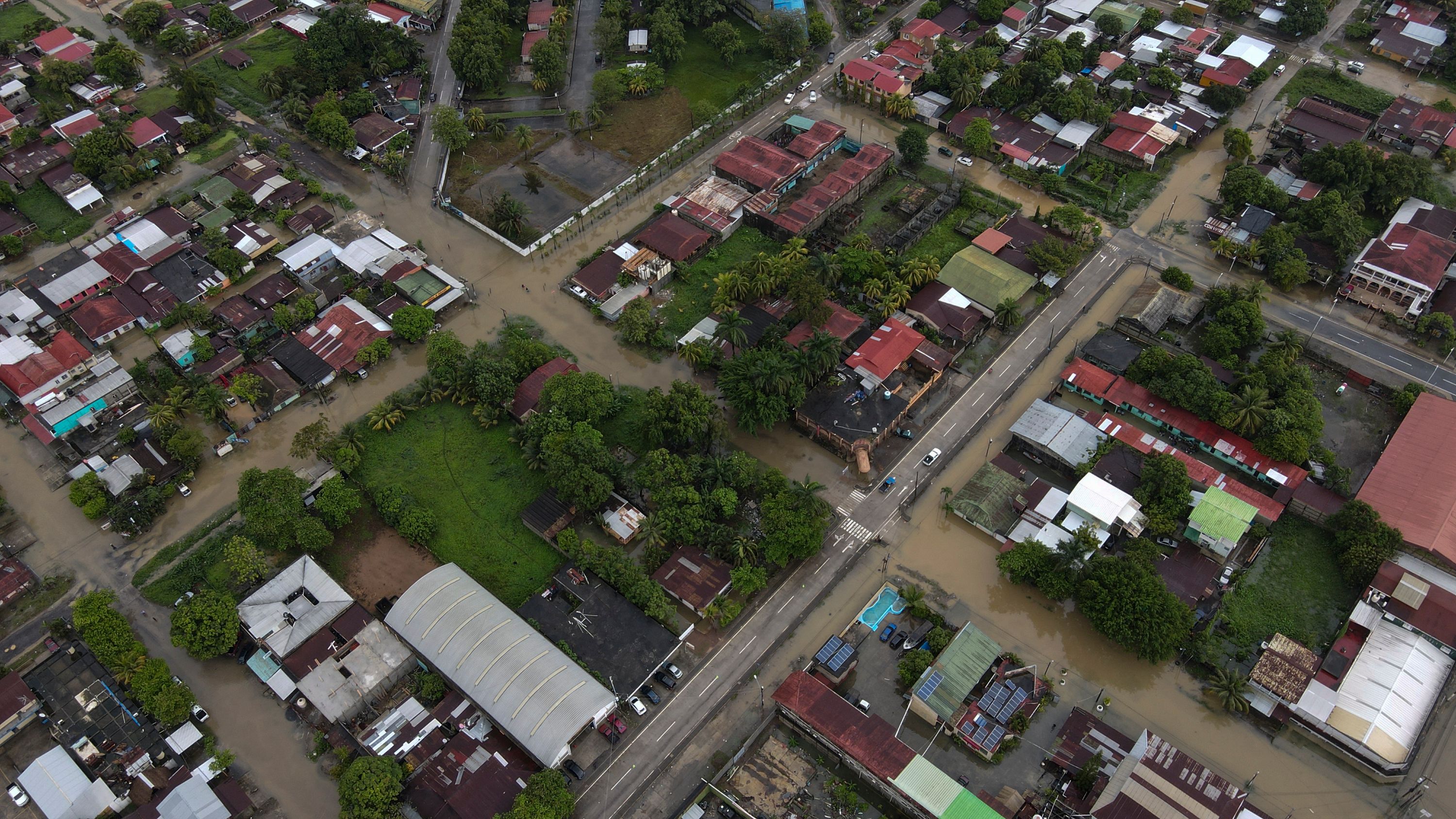 Inundaciones causadas por la tormenta ETA en 2020 en Alta Verapaz, . (Foto Prensa Libre: AFP)