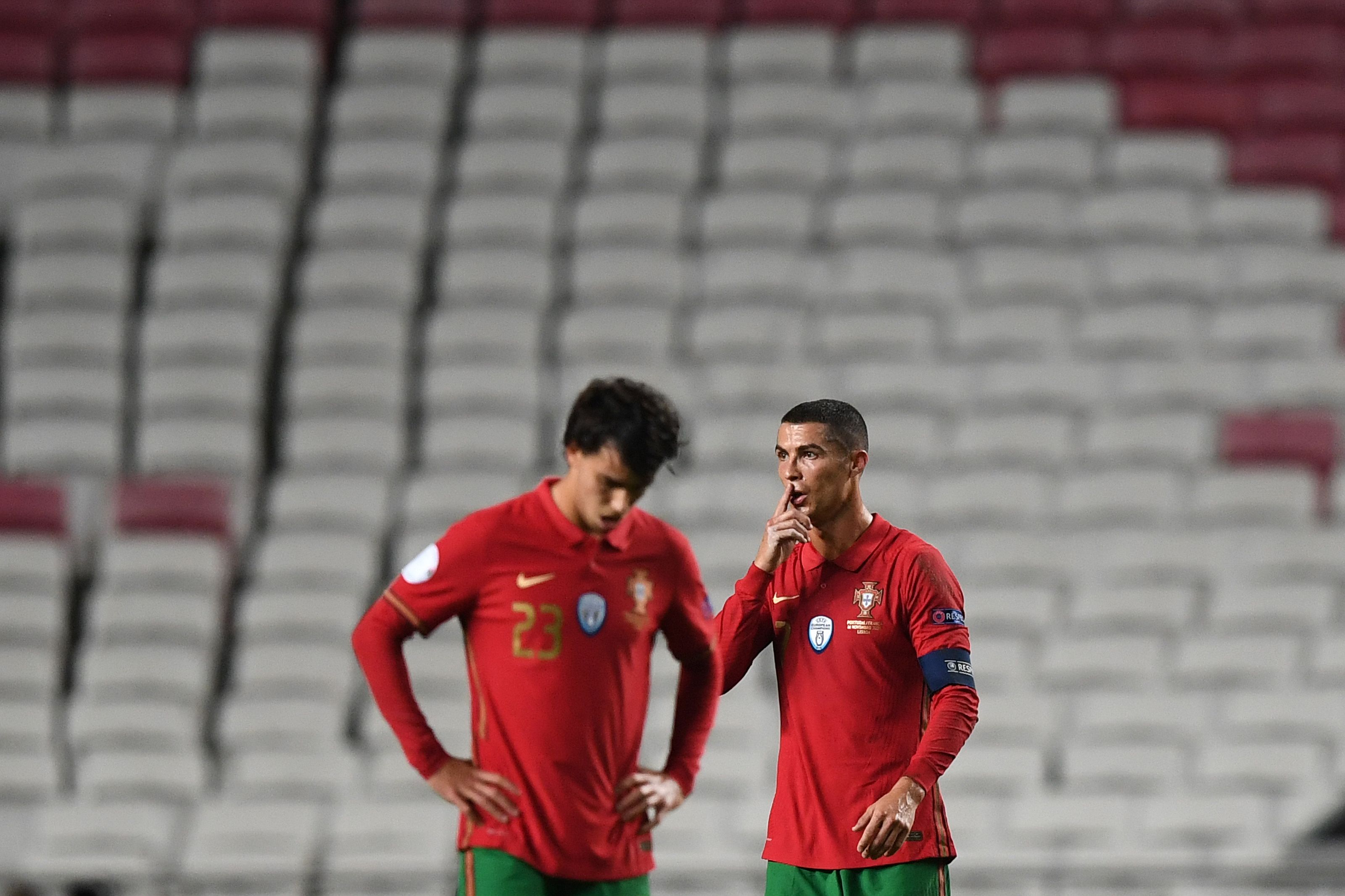 Portugal y Cristiano Ronaldo quedaron fuera de la competencia y no podrán defender su título de campeones de la Liga de Naciones. (Foto Prensa Libre: AFP)