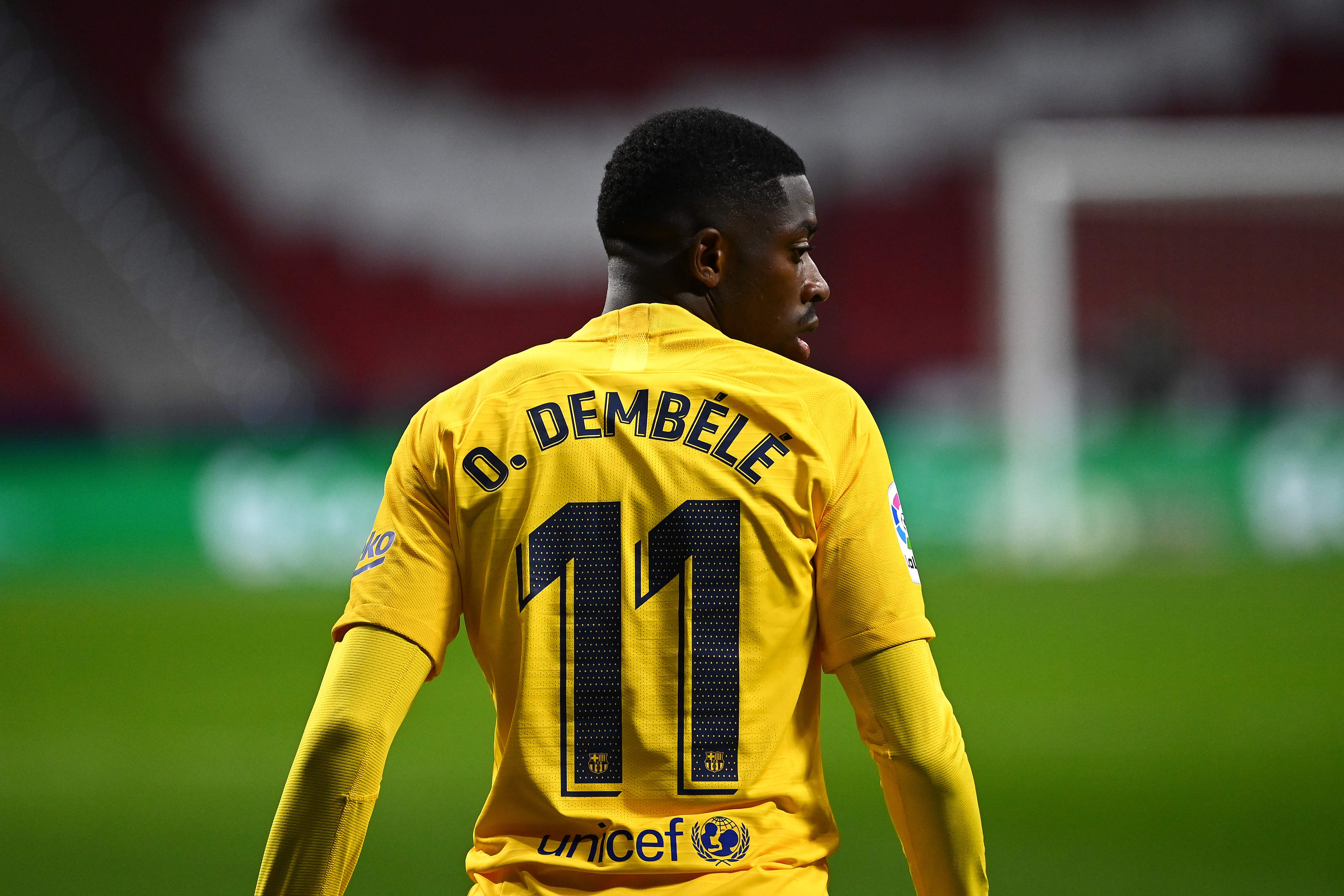 El francés Ousmane Dembélé está pronto a regresar de lleno con el FC Barcelona tras una lesión que lo alejó varias semanas. (Foto Prensa Libre: AFP)