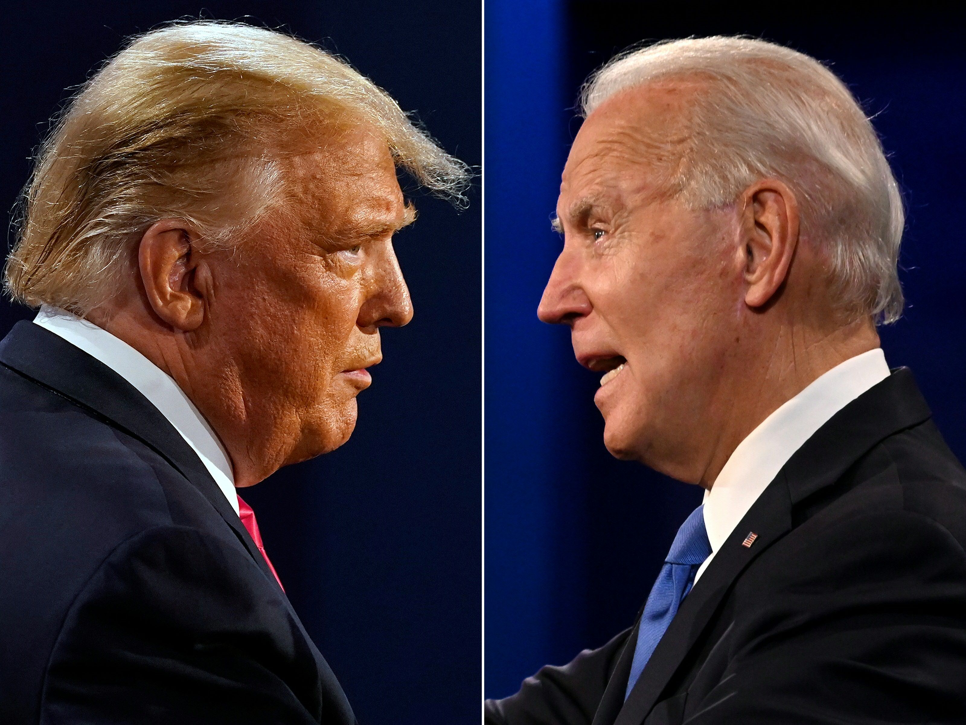 Foto de Archivo de Donald Trump y Joe Biden. (Foto Prensa Libre: AFP)