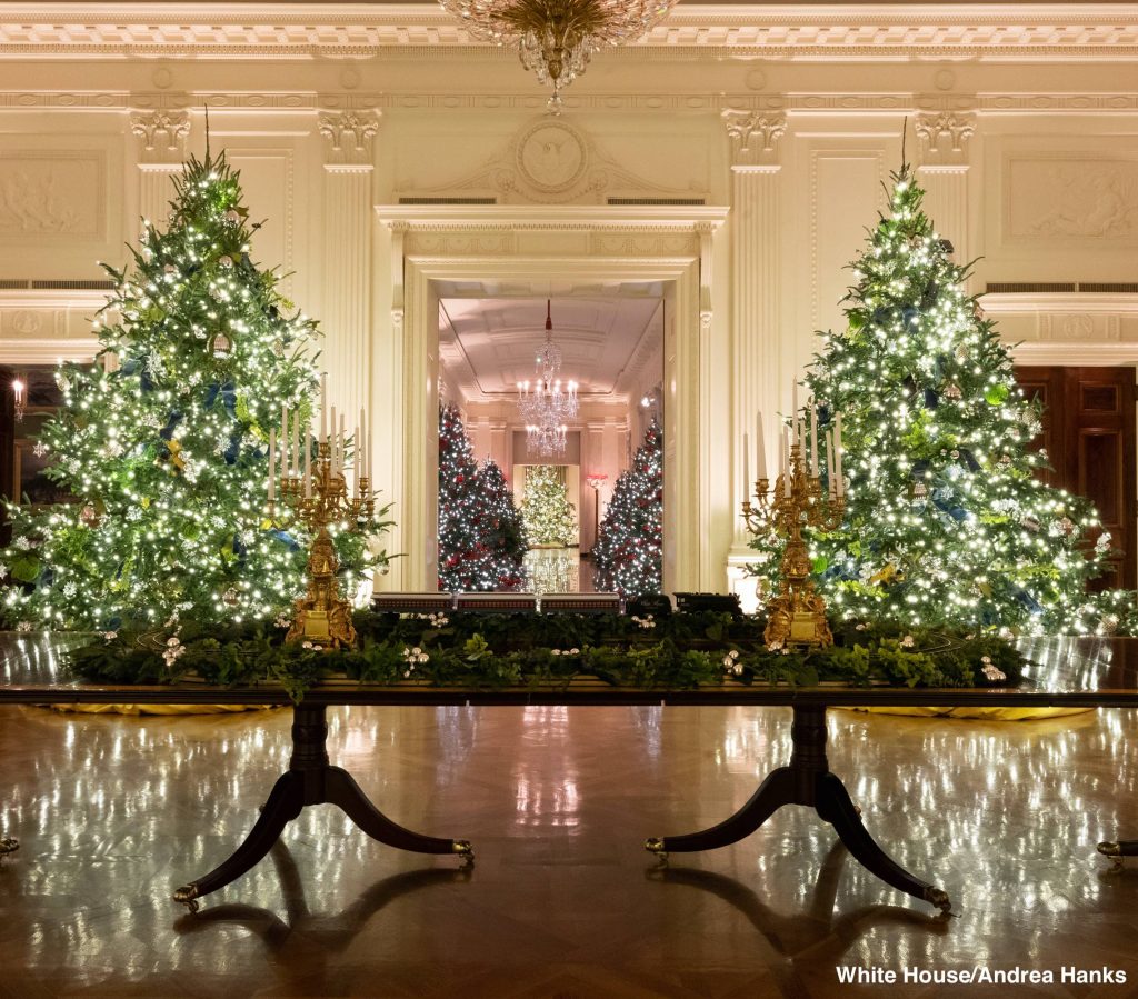 Casa blanca decoración Melania Trump 1