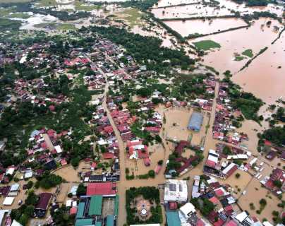 IMÁGENES de Izabal: Morales continúa afectado por inundaciones que dejaron Iota y Eta