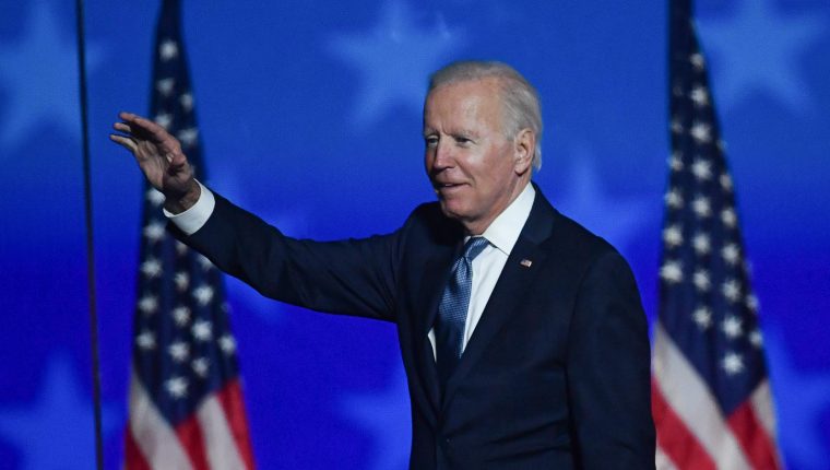 Joe Biden ha sido reconocido como el presidente electo de Estados Unidos, aunque falta la oficialización de los resultados. (Foto Prensa Libre: AFP)