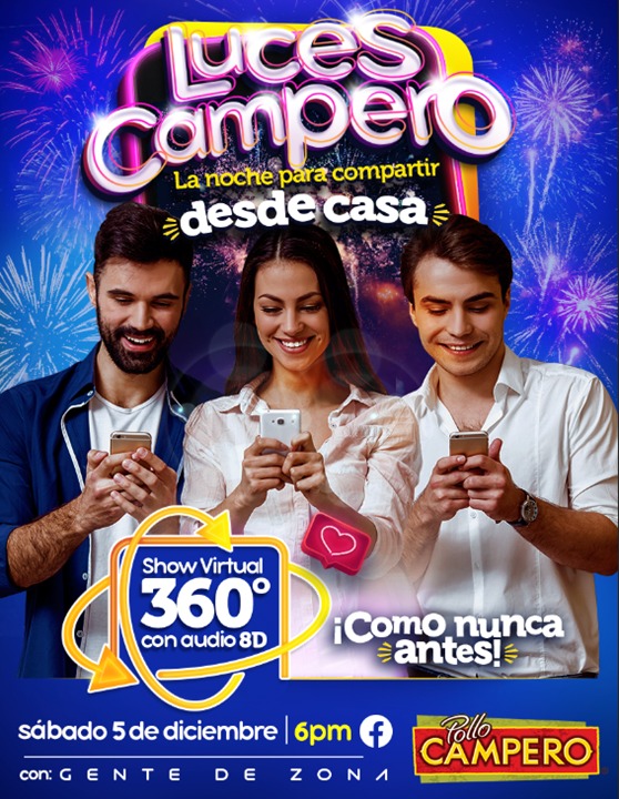 Luces campero: la noche para compartir desde casa