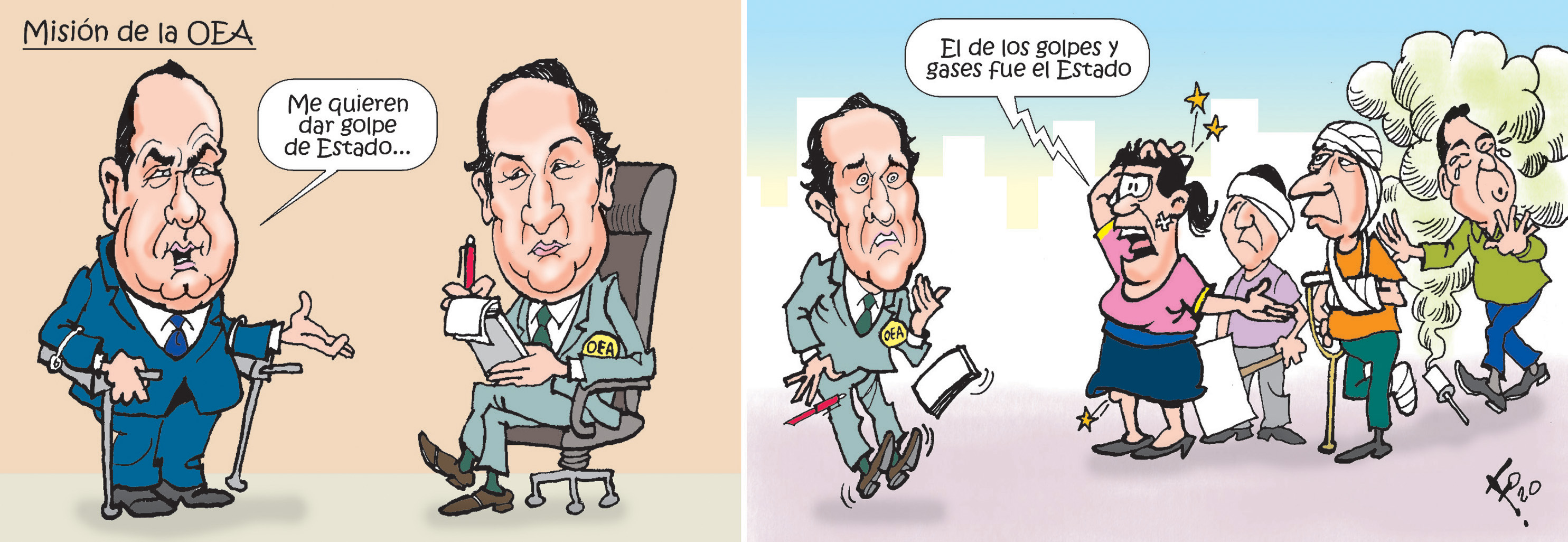 Personajes: Alejandro Giammattei y Fulvio Pompeo.